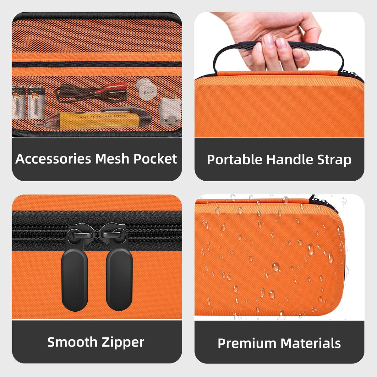 Storage Case Only for Klein Tools Electrical Testers -Hard Protective Carrying Bag Compatible with 80101 Circuit Breaker Finder Kit & ET310/ 69149P Digital Multimeter, XL Size (Does NOT Include Tools)
