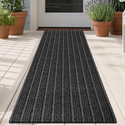 Outdoor Front Door Mat 32" x 48", Dirt Trapping Outside Entrance Rug, Non Slip Shoe Scraper, Heavy Duty Commercial Rug for Patio, Garage, Traffic Area, Office, Roll Packing