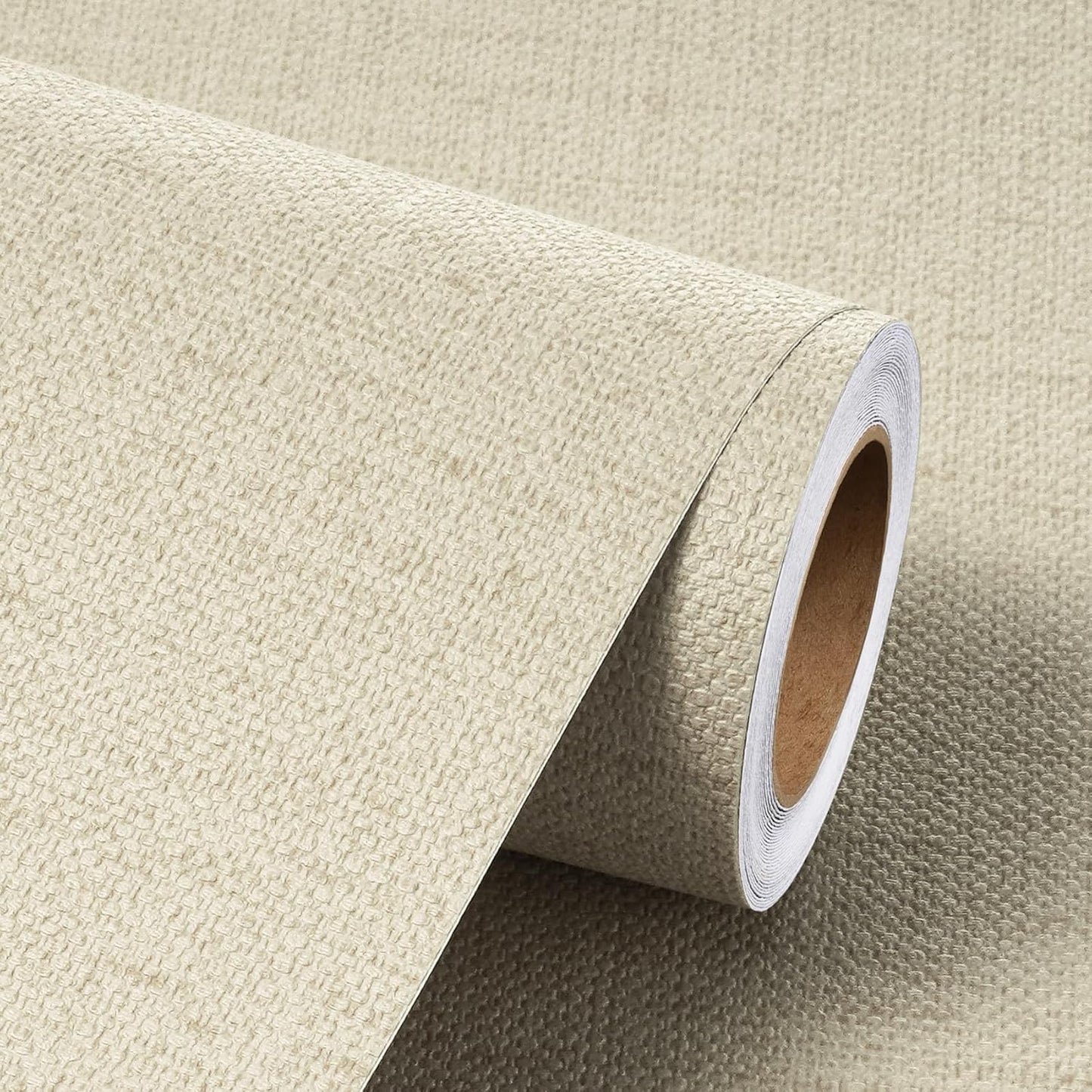 Livelynine Neutral Textured Wallpaper Peel and Stick Wall Paper for Bedroom Bathroom Living Room Removable Cream Textured Contact Paper for Cabinets Furniture Self Adhesive Vinyl Wrap 15.8x78.8