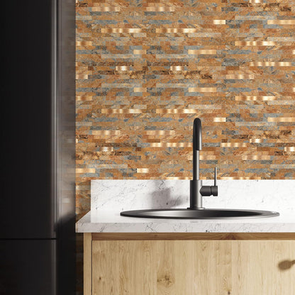 Midcard 10 Sheets Peel and Stick Backsplash PVC Wall Tile,for Kitchen Backsplash