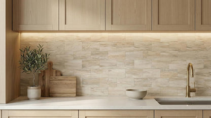 2026 New Upgrade Peel and Stick Backsplash Tile, Peel and Stick 11.34" X 11.57" Wall Tile for Kitchen, Bathroom, Fireplace, Laundry (Beige Ecru, 10 Packs)