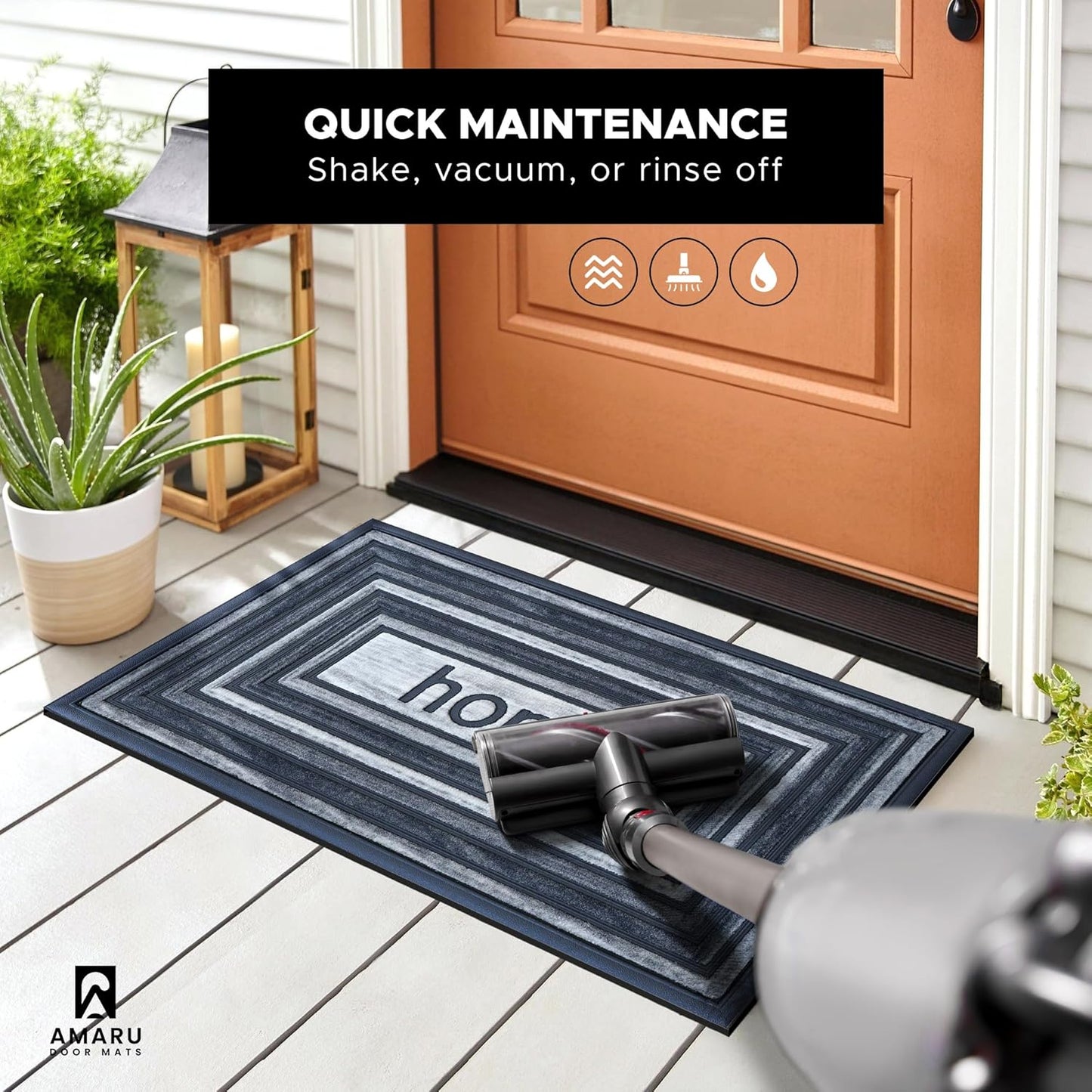 Extra Durable, Superior Absorption, Front Door Mat for Outdoor & Indoor - Welcome Mat for Entryway, Entrance, Patio, Porch - Waterproof, Non-Slip Backing, Coarse Fibers (Scales,17x29)
