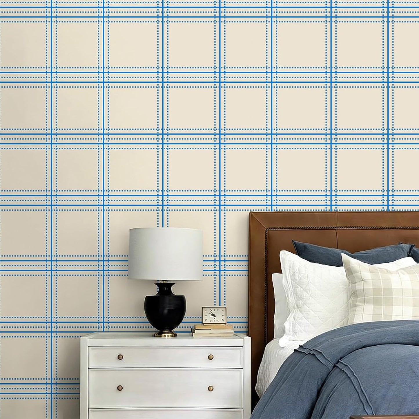17"x118" Peel and Stick Wallpaper for Renter Friendly, Removable Wallpaper Peel and Stick, Self-Adhesive Textured Contact Paper for Walls, Cabinets, Countertops(Geometric Clay)