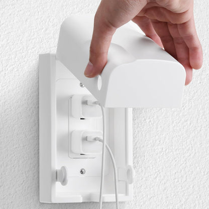 Bates Baby Safety Outlet Cover Box - Plug Covers for Electrical Outlets, Child Proof Outlet Cover, Socket Covers for Outlets