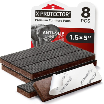 X-PROTECTOR Non Slip Furniture Pads – 12 Premium Furniture Grippers 3"! Best SelfAdhesive Rubber Feet Furniture Feet – Ideal Non Skid Furniture Pad Floor Protectors – Keep Furniture in Place!