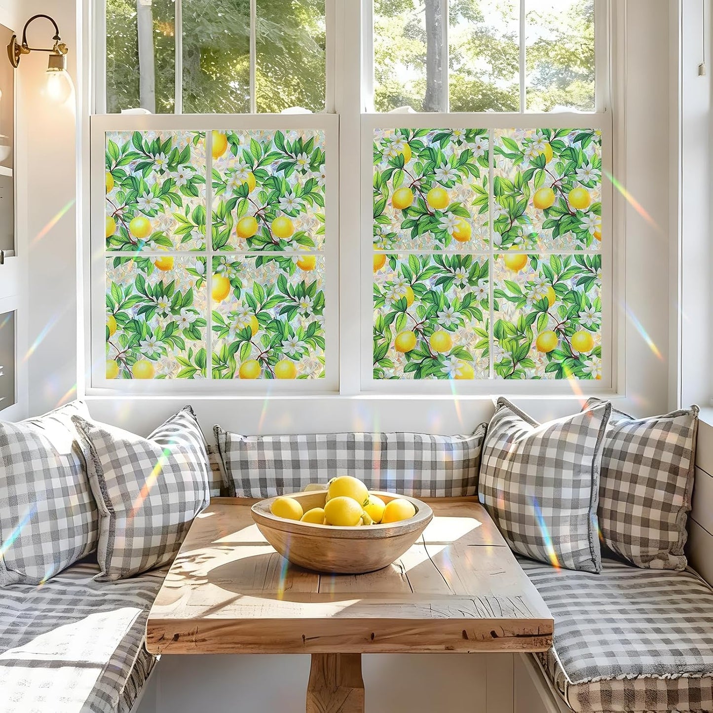 SOMWISE Frosted Glass Window Film, Heat Insulation, UV Block, Anti-Glare, One Way Privacy Tint, Static Cling for Home Bathroom Door, Renter Friendly, Day & Night Privacy