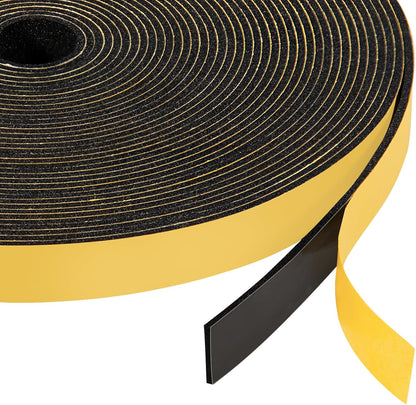 Yotache Self Adhesive Foam Gasket Tape 1/2" W X 1/2" T (New Adhesive Craft) for Doors Soundproofing Weather Seal Strip Insulation, 13 Ft Length