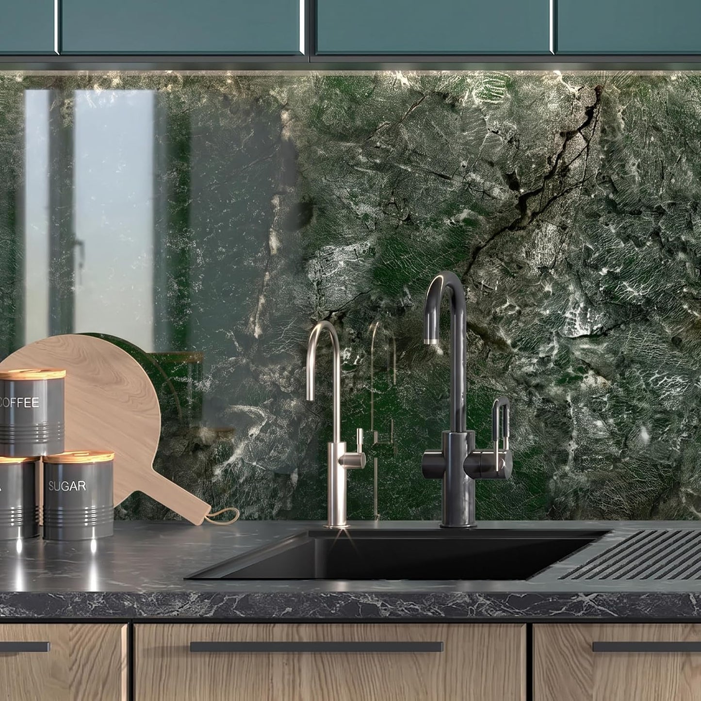 Marble Peel and Stick Waterproof Wall Paneling, 118" x 47" Carrara White Matte Finish Self-Adhesive Backsplash Tile Vinyl Wall Panel for Kitchen Bathroom Wall Decor, Covers 38.75 Sq. Ft.