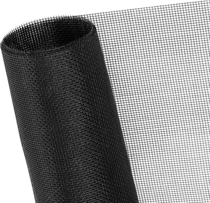 Magnetic Screen Door - Self Sealing, Heavy Duty, Hands Free Mesh Partition Keeps Bugs Out Let Breeze in- Pet and Kid Friendly - Keep Open Feature (Black, Fit Door Size 38 x 82 Inch)