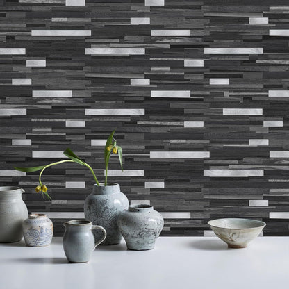 STICKGOO 20 Sheets Peel and Stick Backsplash Tile, Stick on Backsplash for Kitchen and Bathroom, White Sandstone Look PVC Mixed Metal Gold Self Adhesive Wall Tiles