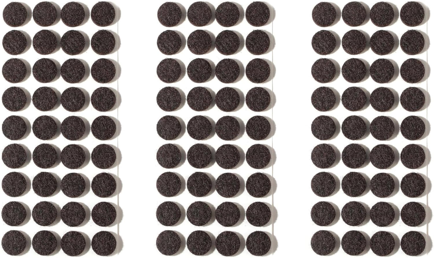 Furnigear Felt Furniture Pads for Hardwood Floors - Self Adhesive Chair Felt Pads, Floor Protector for Furniture Feet, Furniture Sliders Moving Your Furniture Smoothly - Anti Scratch 96 Pcs 3/4" Round