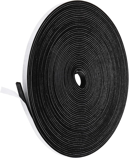 PATIKIL Weather Stripping Door Seal Strip, 3/8 Inch x 1/4 Inch x 32 Ft Self Adhesive Soundproof High Density Foam Tape Insulation for Door Window Air Conditioning, White - Colors B