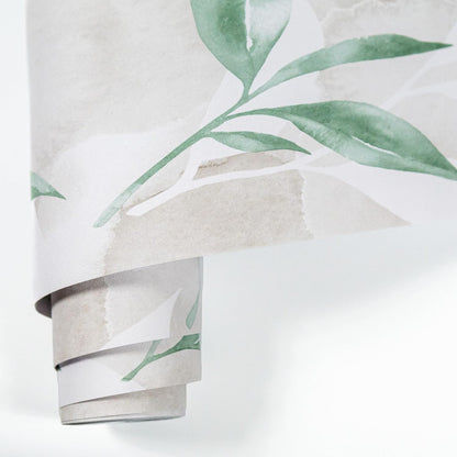 Peel and Stick Wallpaper Roll 17.5 x 216 Whispering Tales Design in Vinyl Sticker Paper for Accent Panels, Bedroom, Kitchen, Office or Shelf Liner