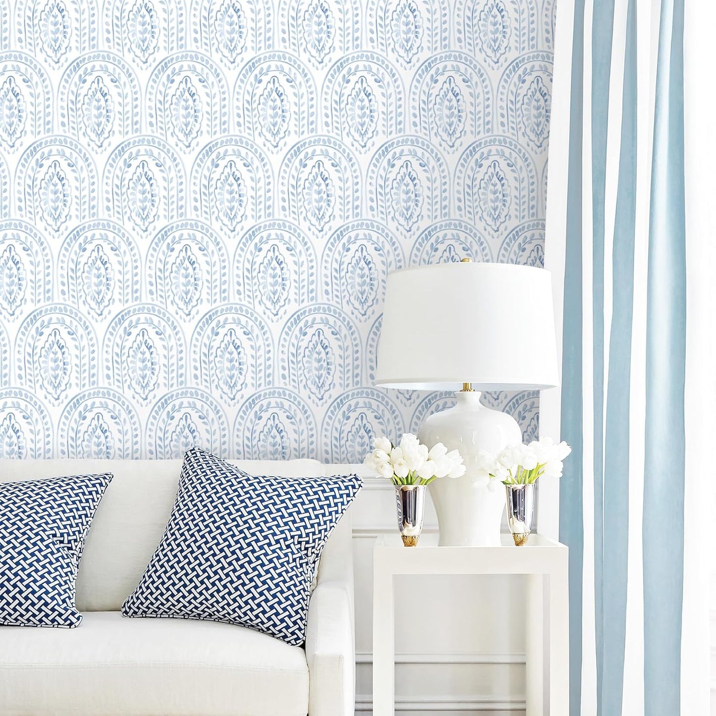 EeeComing Peel and Stick Wallpaper Boho Modern Wall Paper Peel and Stick Removable Contact Paper Self Adhesive Wallpapers for Bedroom and Bathroom Wallpaper Cabinet Shelf Liner Vinyl 118.1 "x17.3