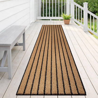 Outdoor Front Door Mat 32" x 48", Dirt Trapping Outside Entrance Rug, Non Slip Shoe Scraper, Heavy Duty Commercial Rug for Patio, Garage, Traffic Area, Office, Roll Packing