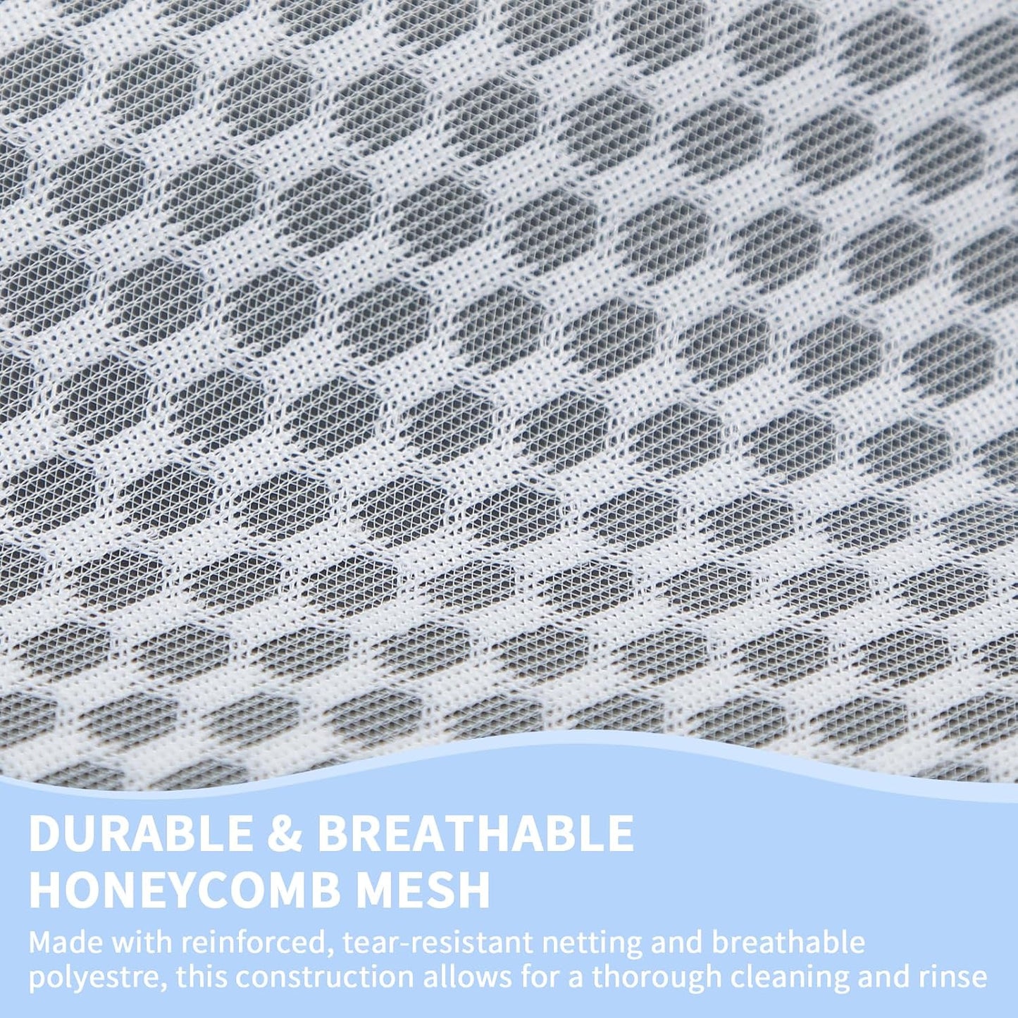 Laundry Bags Mesh Wash Bags for Delicates with Strong Zipper,Upgraded Honeycomb and Fine Mesh Design Delicate Laundry Bag for Clothes, Bras and Socks&Travel Organization (12X16IN, 12PCS)