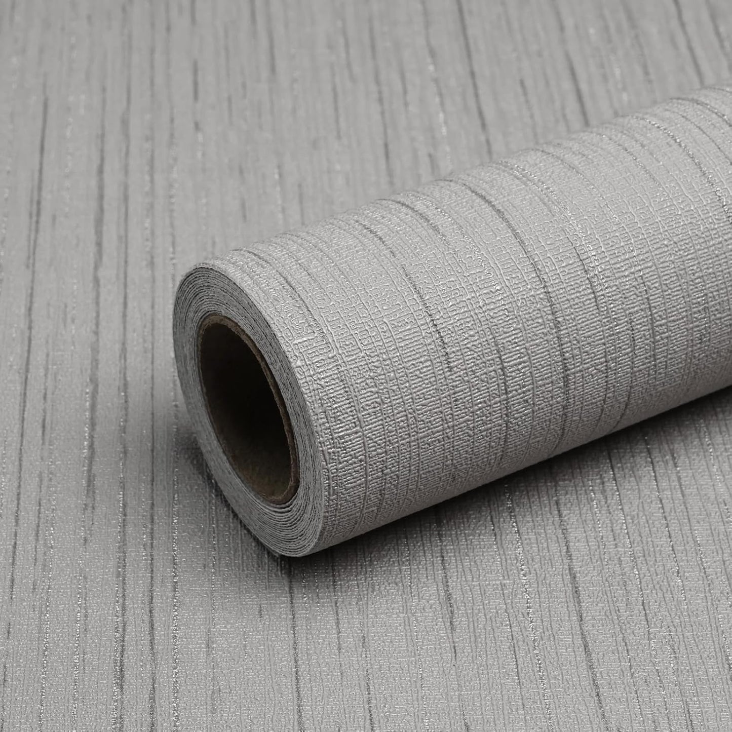 Light Blue Peel and Stick Grasscloth Texture Wallpaper 15.7"x120" Vintage Wallpaper Removable Waterproof