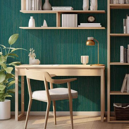 Light Blue Peel and Stick Grasscloth Texture Wallpaper 15.7"x120" Vintage Wallpaper Removable Waterproof