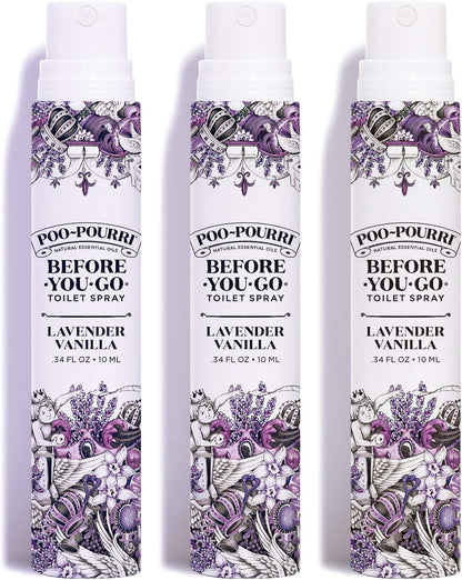Poo-Pourri Before-You-Go Toilet Spray, Bamboo Rain, 2 Fl Oz, Up to 100 Uses, Bathroom Odor Deodorizer with Essential Oils for Home or Work, Travel Essentials, TSA Approved Size, Bamboo & Fresh Grass
