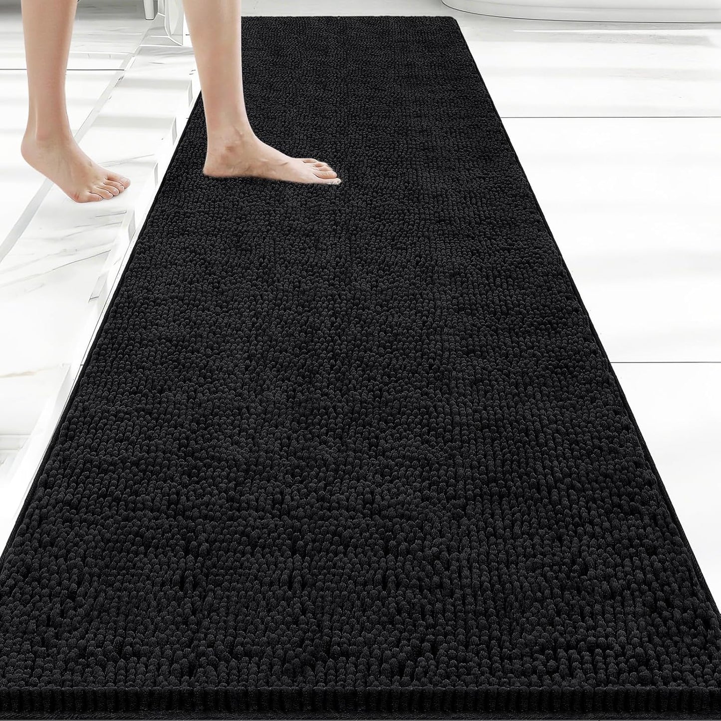 Bcoimo Bathroom Rugs 24x17, Bath Mats for Bathroom Non Slip with Rubber Backing,High Absorbent Microfiber Bath Rugs Quick Drying, Machine Washable, Durable Decor