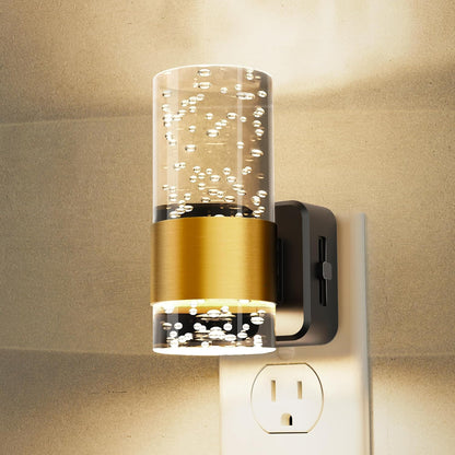 L LOHAS LED Night Light,Dimmable Night Lights Plug into Wall, 2 Pack Acrylic Nightlight with 0-100 LM Adjustable Brightness, 3000K Plug in Night Light with Dusk to Dawn Sensor, for Bathroom Hallway