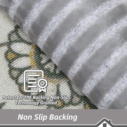 BEQHAUSE Stair Treads for Wooden Steps Non-Slip Machine Washable Carpet Stair Treads 8"X30" Soft Indoor Stair Runner for Kids Elders and Pets, 100% Polyester, TPE Backing, 15pcs, Grey/Orange