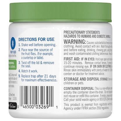 Raid Essentials Fruit Fly Trap, Made with Essential Oils, Child and Pet Safe, 5.4 oz