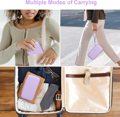 Canboc Diabetic Supplies Case, Carrying Organizer for Glucose Meter, Lancing Device, Blood Sugar Test Strips, Lancets, Insulin Pens, Alcohol Wipe and Other Diabetes Care Accessories, Rose Gold
