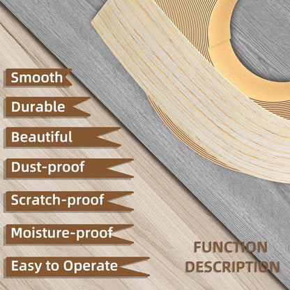 GSCIT Club Wood Grain Repair Tape, 2.4 inch X 15ft Self Adhesive Maple Grain Repair Patch for Tables, Chairs, Baseboards, Doors, Windows, Floors, Handicraft DIY. - Colors A