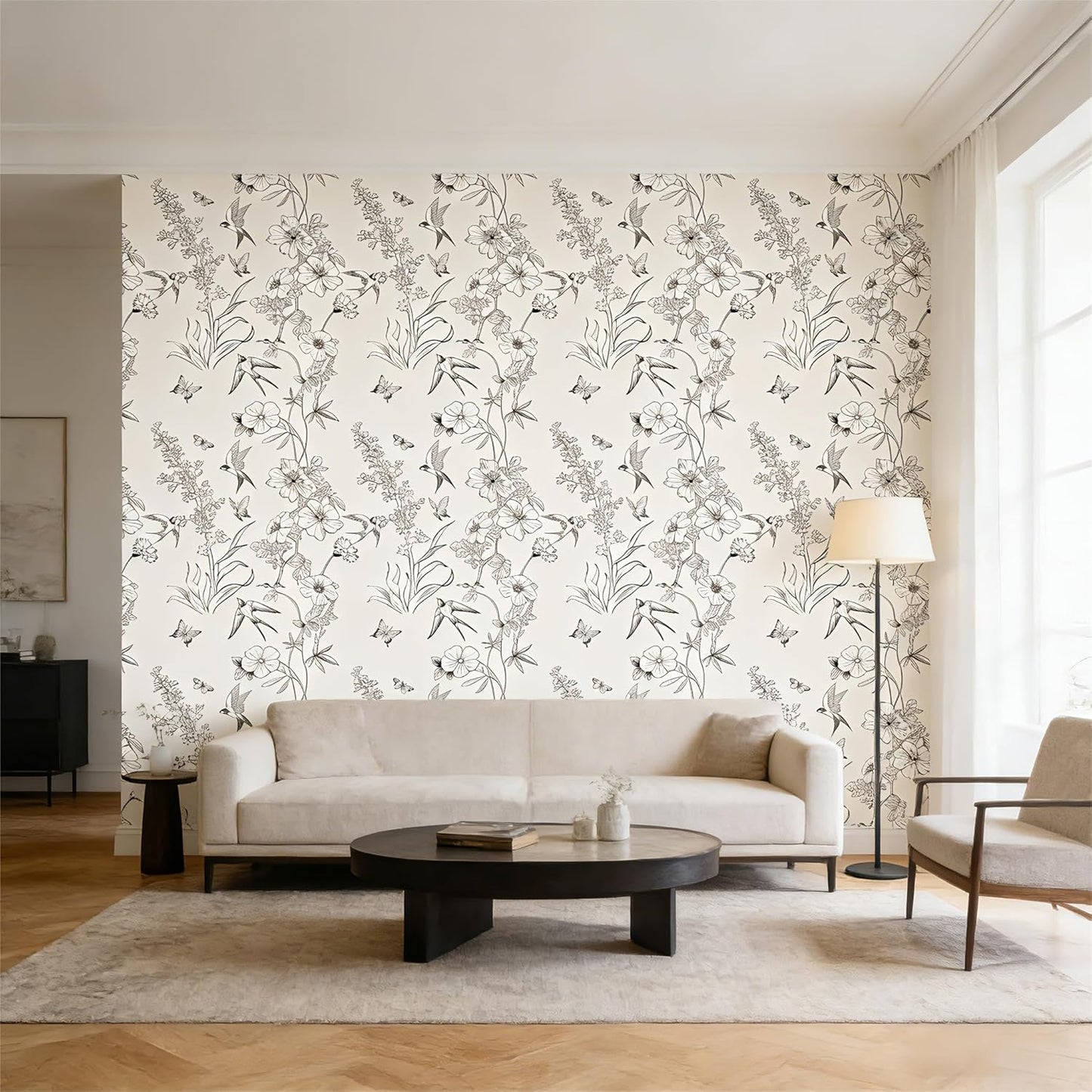 Peel and Stick Wallpaper Removable Self-Adhesive, Renter Friendly Waterproof Vinyl Contact Paper, Boho Self Stick Wall Paper for Bedroom Bathroom Cabinet Furniture Makeover, 17.5" x 118"