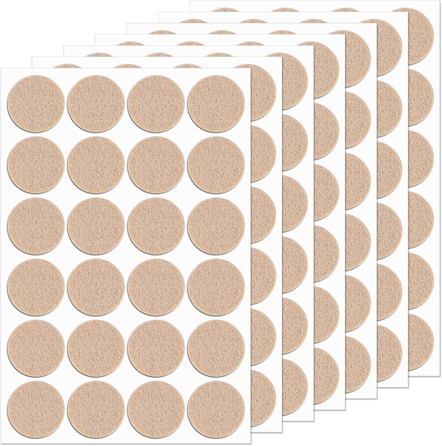 144Pcs Small Felt Pads for Coasters Bottom Dots 3/4" Adhesive Chair Felt Pads Felts Cabinet Door Bumpers Cushion Dots Round Furniture Pad Floor Protectors Furniture Feet for Chair Legs Hardwood Floors
