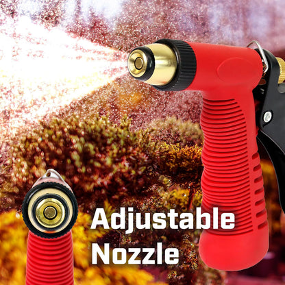 Chapin 4608: Adjustable Cone Tip Garden Hose Spray Nozzle with Rear Trigger Grip, Threaded Connection Fits Standard Garden Hose, for Gardening, Landscaping, Watering and Outdoor Jobs, Red/Black