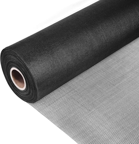 Pololo Fiberglass Screen Roll High Visibility and Durable Screen Easy to DIY Repair or Rescreen Window and Door Screen