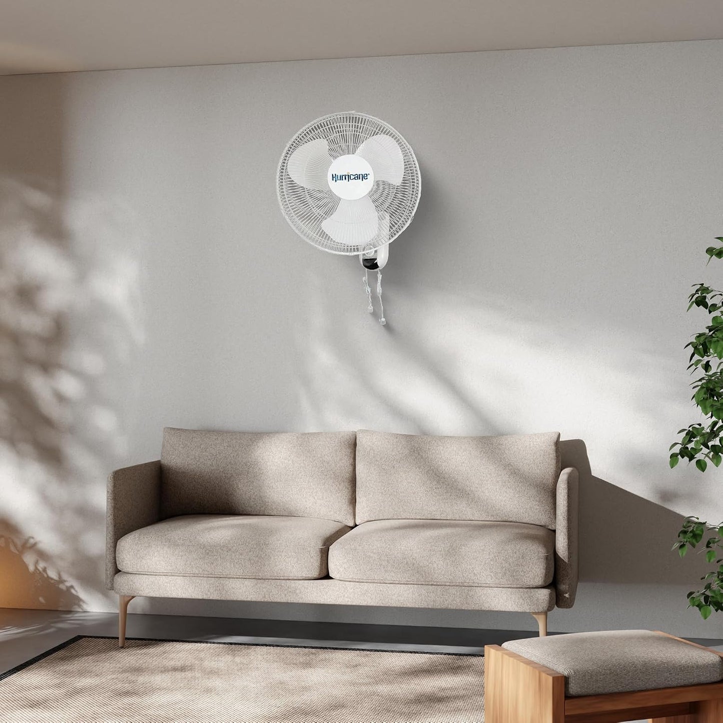 Hurricane Classic 6 Inch Clip Fan, 2 Speed Portable Desk Table Fan with Tilt, White