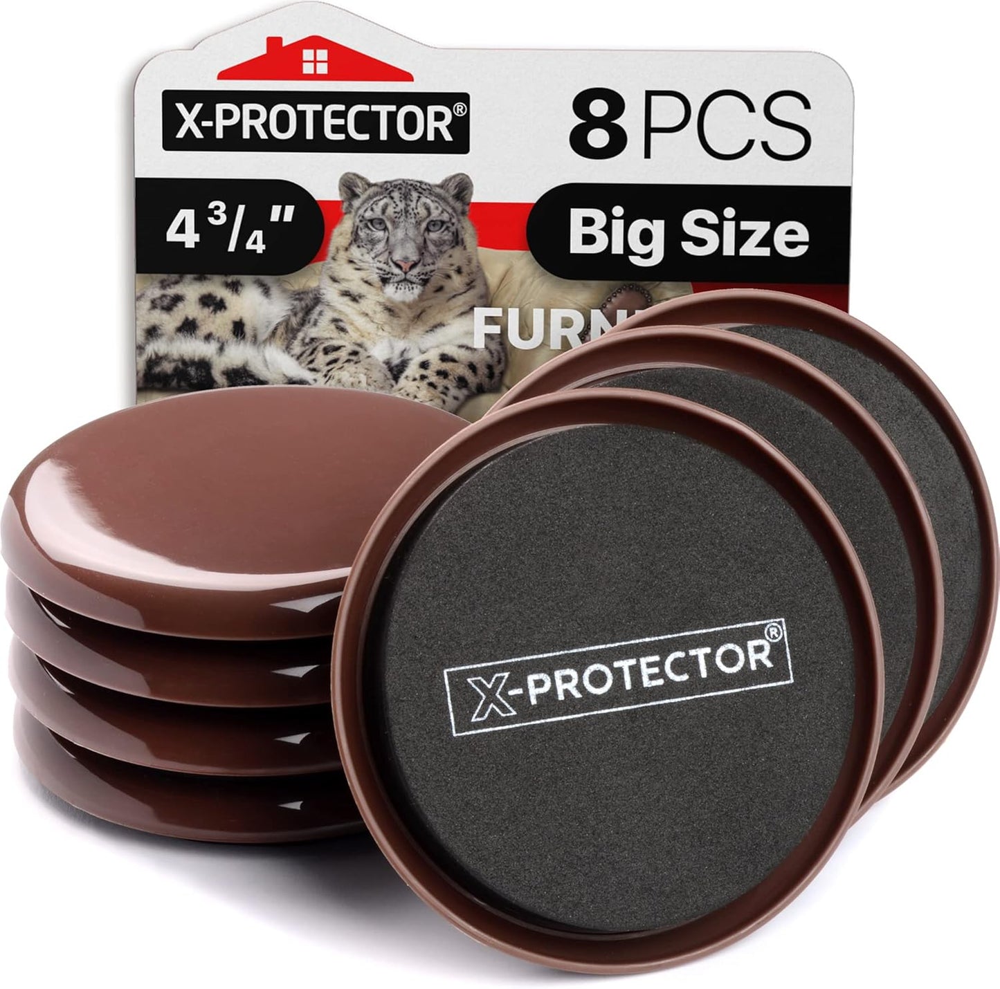 Chair Sliders X-PROTECTOR – Furniture Sliders 40 pcs Carpet Sliders 1” – The Best Furniture Moving Pads – Premium Chair Leg Floor Protectors – Slide Effortlessly with Chair Pads & Protect Your Floor!
