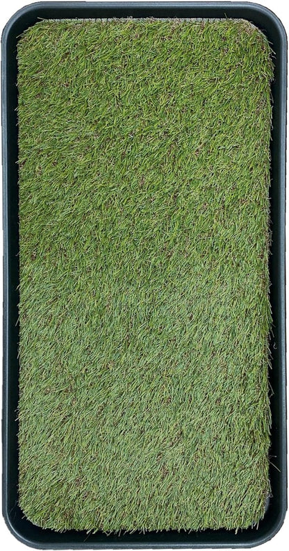 Ottomanson Indoor/Outdoor Boot Tray Non-Slip Rubber 16" x 32" Modern Entryway Mat for Entryway, Patio, Backyard, Garage, 16" x 32", Black