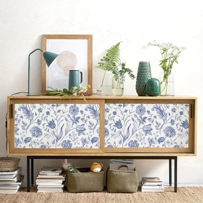 Black and Beige Peel and Stick Wallpaper Botanical Contact Paper 16.9inch x 118.1inch Floral Wall Paper Peel and Stick for Bathroom Bedroom Removable Self Adhesive Wallpaper Decor Vinyl