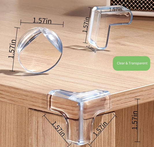12 Pack Corner Protector for Baby, Clear Corner Protectors Guards, Furniture Corner Guard & Edge Baby Proof Bumper, Baby Safety Products for Furniture & Table Sharp Edges, Baby Proofing (L Shape)