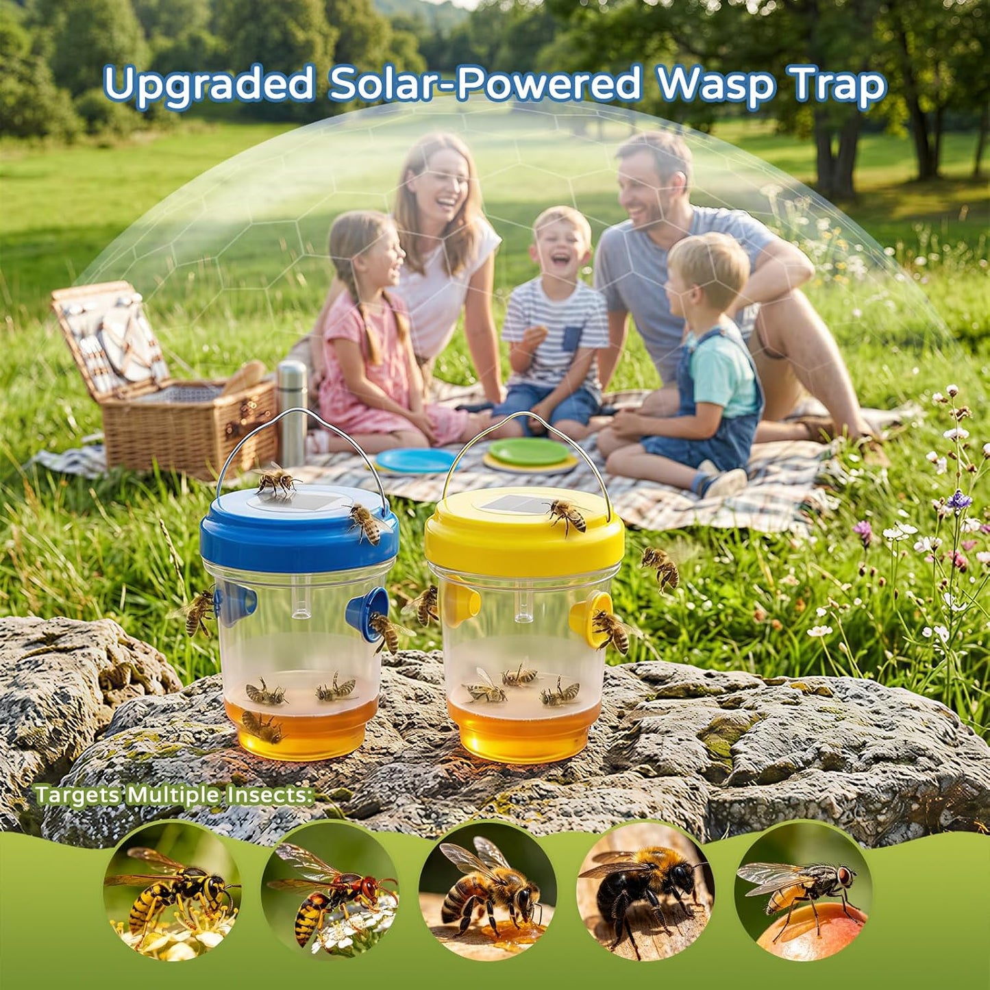 Wasp Traps Outdoor Hanging 4Packs