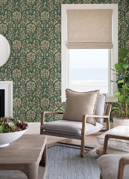 NuWallpaper by WallPops Taupe Enchanted Peel and Stick Wallpaper, Removable Wallpaper, 20.5 in x 18 ft