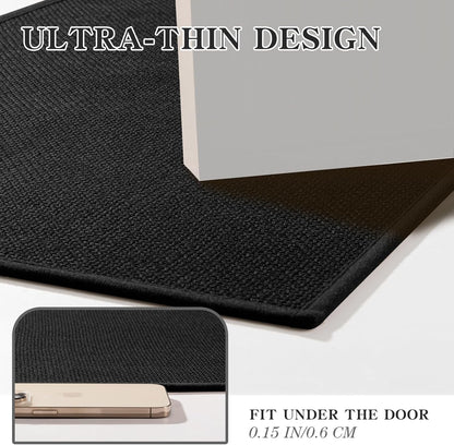 chakme Bathroom Rugs Mat 24x17, Ultra Thin Non Slip Bath Mat Small Quick Dry Absorbent Bath Mat for Bathroom Floor, (Dark Beige, 24"x17")