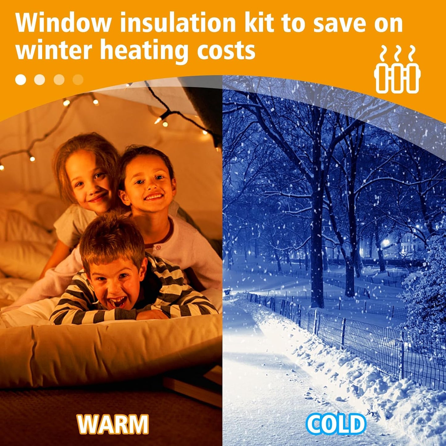 Apipi Patio Door Window Insulation for Winter - 87 x 236 in Thicken Sealing Plastic for Winterizing, Clear Shrink Film Cover Kit with Double-Side Tape for Large Window/ Sliding Door/French Door