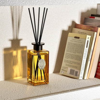 M&SENSE 6.3 oz Large Reed Diffuser Set | Lime+Basil Scent Oil Diffuser with Sticks | Hotel Collection Non-Toxic Home Fragrance |for Bedroom Bathroom Living Room - Colors B