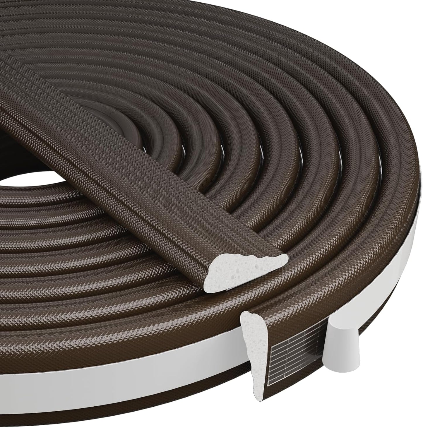 118” Wedge-Shape Foam Window Weather Stripping Door Seal Strip,Soundproofing Frame Winter Insulation Tape for Exterior Front Door,Noise Cancelling Window Inserts,Door Gap Filler Light Blocker,White
