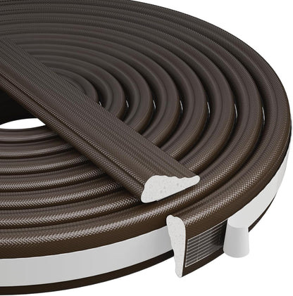 118” Wedge-Shape Foam Window Weather Stripping Door Seal Strip,Soundproofing Frame Winter Insulation Tape for Exterior Front Door,Noise Cancelling Window Inserts,Door Gap Filler Light Blocker,White