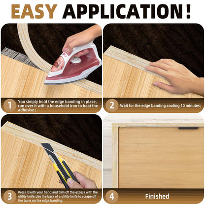 GSCIT Club Wood Grain Repair Tape, 2.4 inch X 15ft Self Adhesive Maple Grain Repair Patch for Tables, Chairs, Baseboards, Doors, Windows, Floors, Handicraft DIY. - Colors A