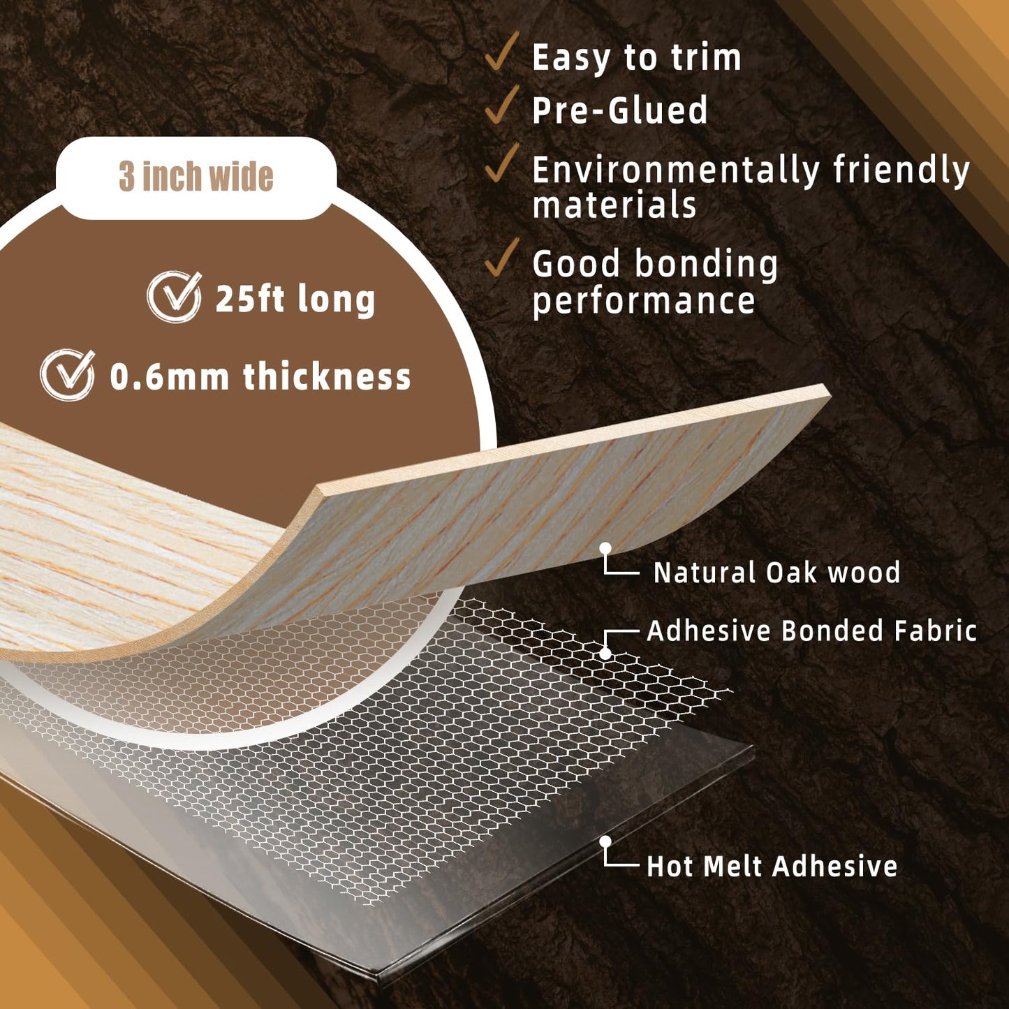 GSCIT Club Wood Grain Repair Tape, 2.4 inch X 15ft Self Adhesive Maple Grain Repair Patch for Tables, Chairs, Baseboards, Doors, Windows, Floors, Handicraft DIY. - Colors B