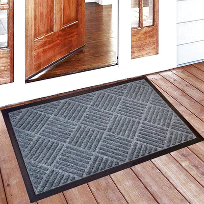 DM23 Heavy Duty Front Door Mats Non Slip Rubber Backing Entrance Mat Shoes Scraper Welcome Mat