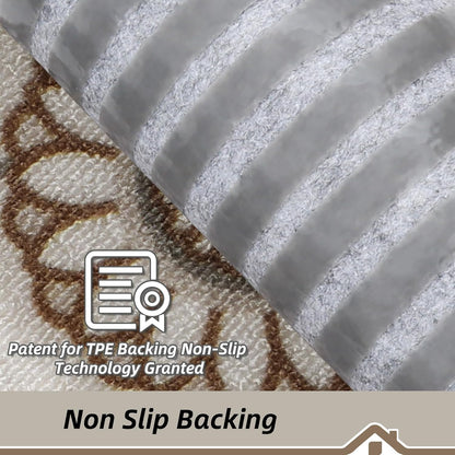 BEQHAUSE Stair Treads for Wooden Steps Non-Slip Machine Washable Carpet Stair Treads 8"X30" Soft Indoor Stair Runner for Kids Elders and Pets, 100% Polyester, TPE Backing, 15pcs, Grey/Orange