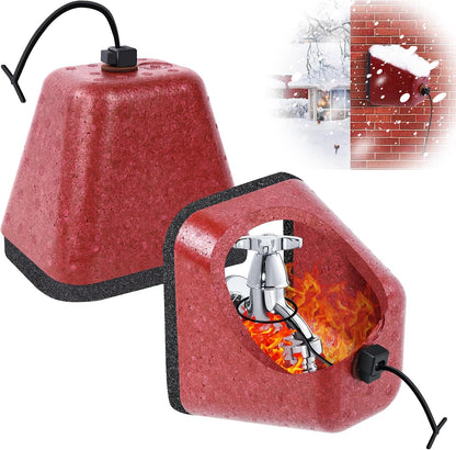 Outdoor Faucet Covers for Winter, 4 Pack Insulated Foam Faucet Cover Freeze Protection, Reusable Winter Spigot Covers Water Pipe Covers Hose Bib Covers